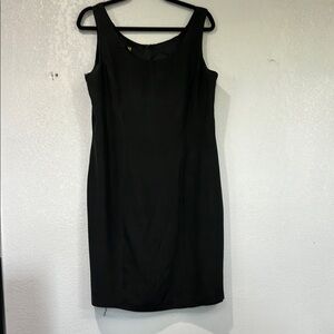 Georgiou Studio Women’s Silk Black Dress, Sleeveless, Size 14/X